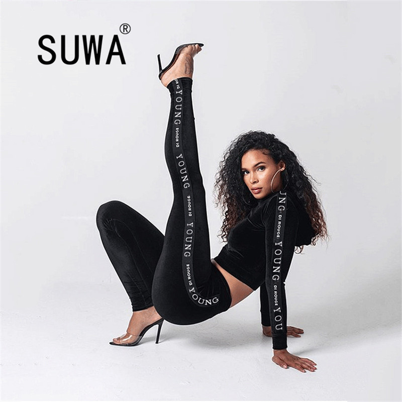 Side Letter Printed Track Suit Woman Two Piece Outfits Long Sleeve Pullover Tunic Joggers Legging Sport Pants Wholesale Product 210525, Black
Side Letter Printed Track Suit Woman Two Piece Outfits Long Sleeve Pullover Tunic Joggers Legging Sport Pants Wholesale Product 210525, Black