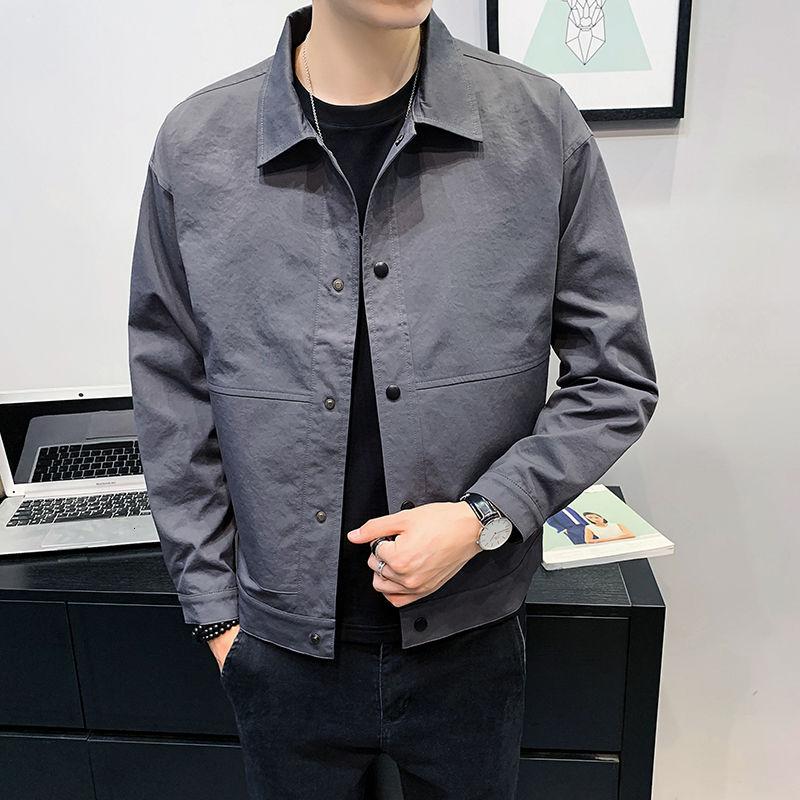 Men's Jacket 2021 Autumn And Winter Solid Color Comfortable Casual Young People Personality Fashion Trend Clothing Jackets