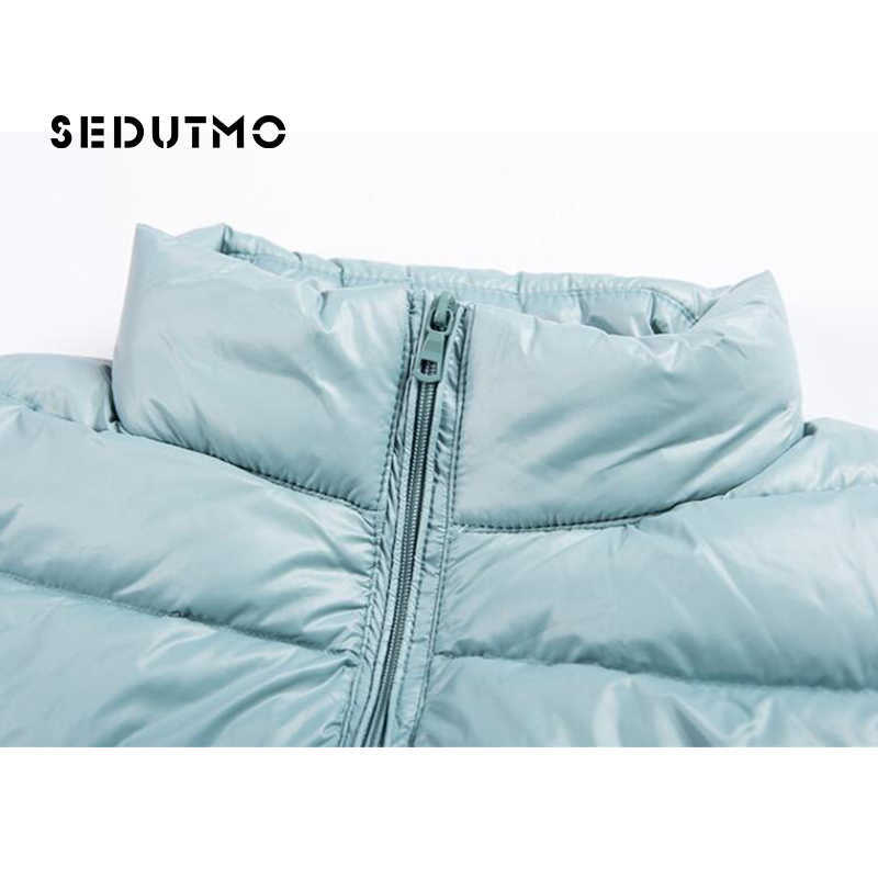 SEDUTMO Winter Plus Size 4XL Women Down Coat Short Ultra Light Duck Down Jackets Slim Puffer Jacket Autumn Parkas ED660 T200831