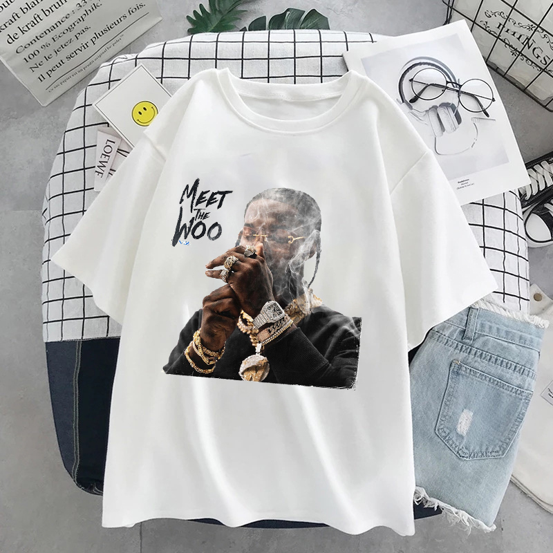Harajuku Rip POP SMOKE Print T-shirt Fashion Mujer Camisetas Women's T Shirts O Neck Top Hip Hop Tee Shirt Casual Women Clothing L0324, White;black
Harajuku Rip POP SMOKE Print T-shirt Fashion Mujer Camisetas Women's T Shirts O Neck Top Hip Hop Tee Shirt Casual Women Clothing L0324, White;black