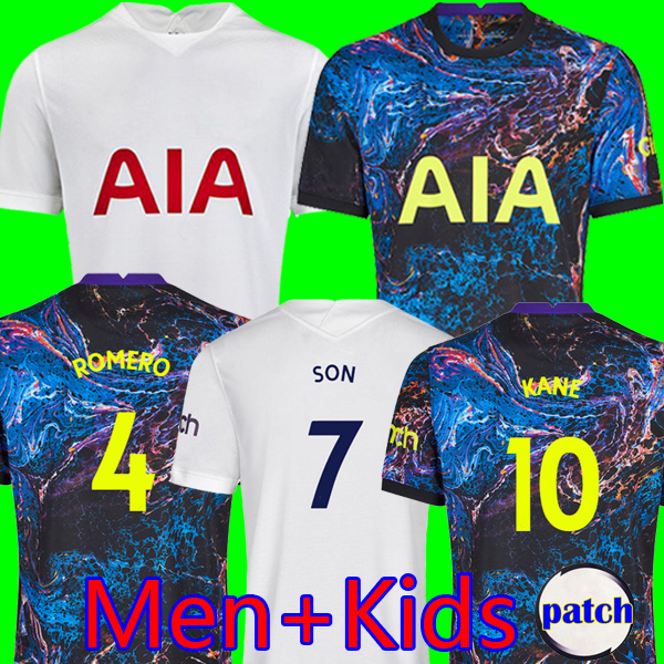 

21 22 Tottenham Hotspur away soccer jerseys KANE SON Top Kits DELE HOJBJERG BERGWIJN LO CELSO SPURS 2021 2022 LUCAS football shirts men kids kit sets uniforms, Kids home