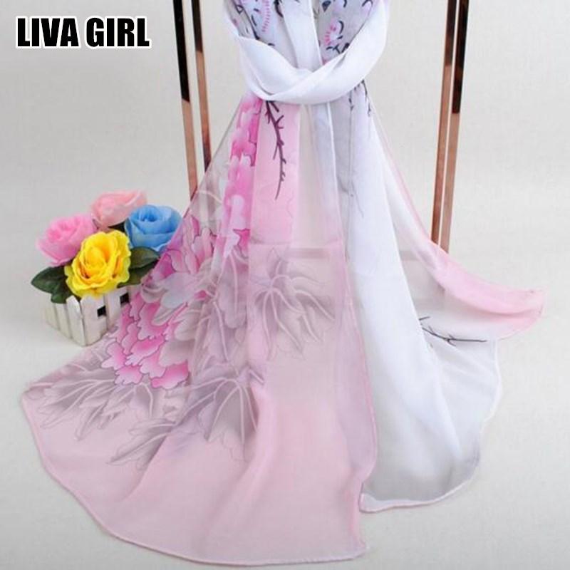 Scarves Liva Girl Elegant Soft Women's Magpies Peony Floral Printed Women Chiffon Scarf Comfy Fashion Accessories Female
Scarves Liva Girl Elegant Soft Women's Magpies Peony Floral Printed Women Chiffon Scarf Comfy Fashion Accessories Female