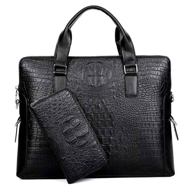 Online shop crocodile fashion business bag men's horizontal portable briefcase, Pink
Online shop crocodile fashion business bag men's horizontal portable briefcase, Pink