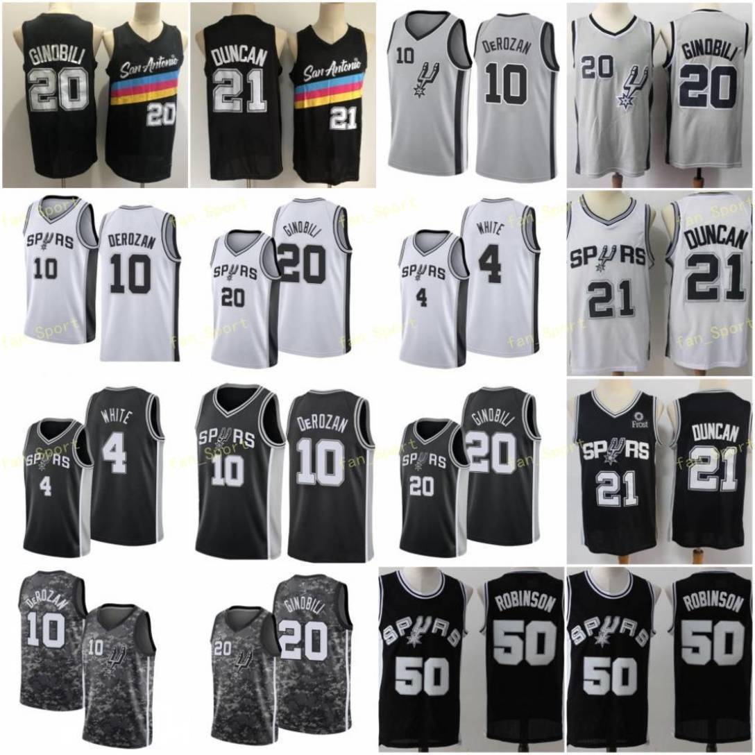 City Earned Edition Tim 21 Duncan Basketball Jerseys Demar 10 DeRozan Manu 20 Ginobili Derrick 4 White Men Stitched Size S-3XL, Black
City Earned Edition Tim 21 Duncan Basketball Jerseys Demar 10 DeRozan Manu 20 Ginobili Derrick 4 White Men Stitched Size S-3XL, Black