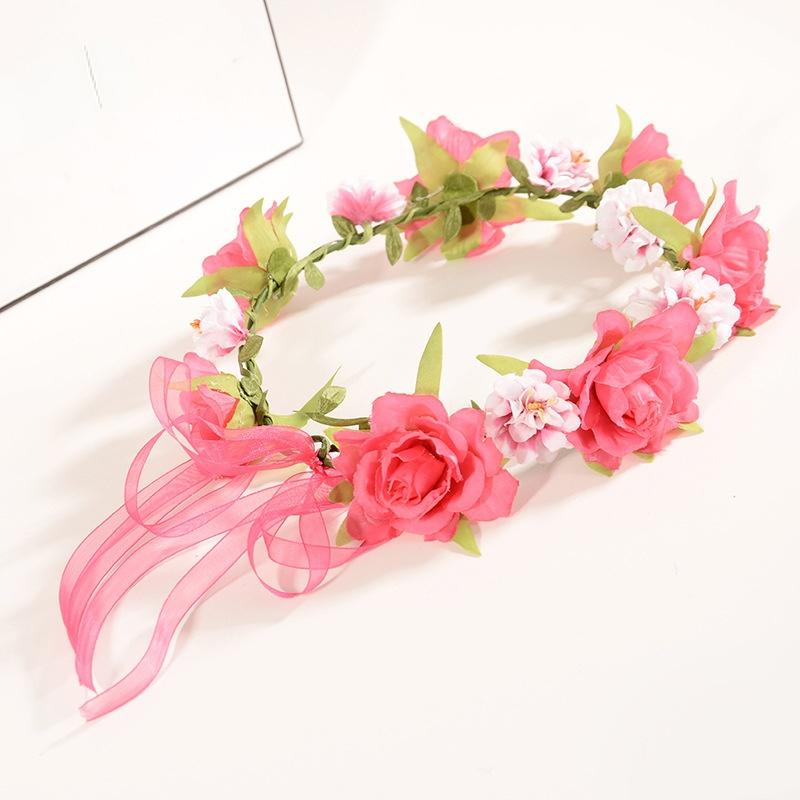 Hair Accessories Simulation Rose Flower Crown Hairband Parent-child Performance Seaside Travel Holiday Wedding Bridal Wreath
Hair Accessories Simulation Rose Flower Crown Hairband Parent-child Performance Seaside Travel Holiday Wedding Bridal Wreath