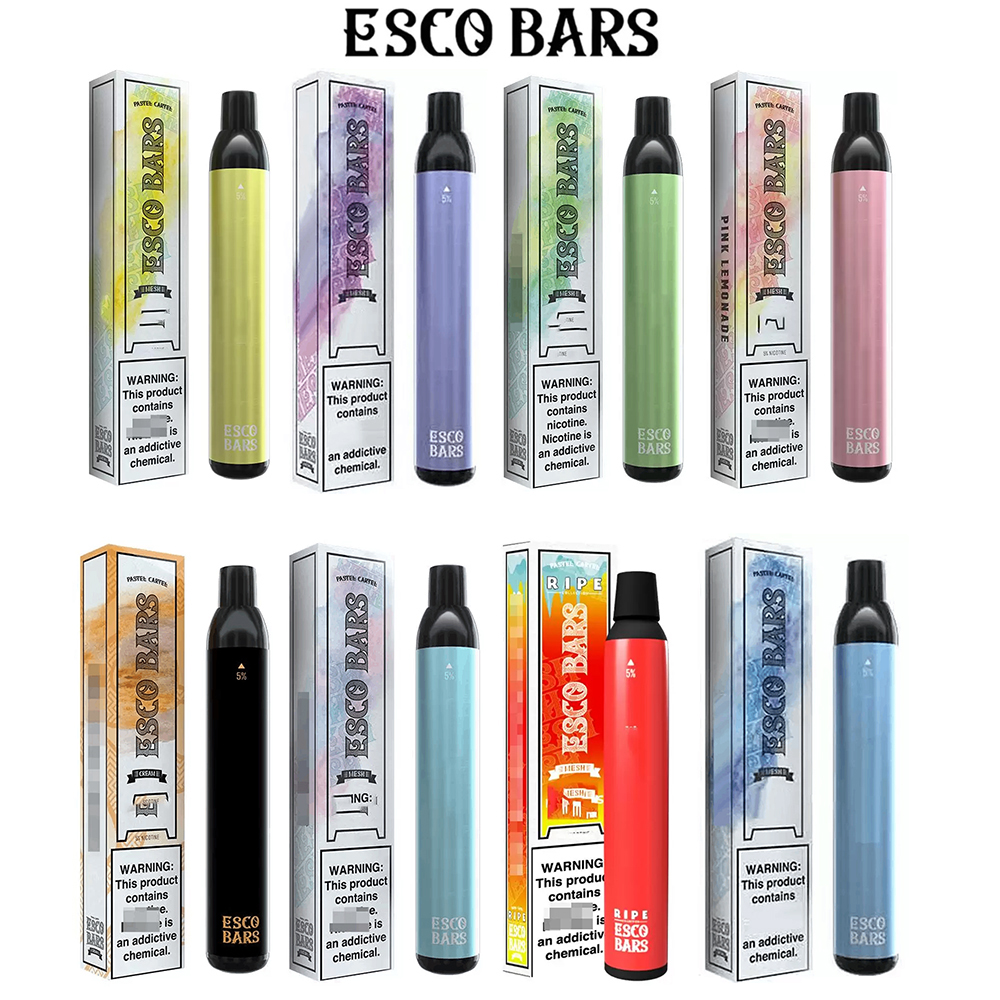 ESCO BARS 2500 Puffs E Cigarettes Disposable Vape Pen 6ml Mesh Coil Vaporizer 1000mAh Battery 20 Colors
ESCO BARS 2500 Puffs E Cigarettes Disposable Vape Pen 6ml Mesh Coil Vaporizer 1000mAh Battery 20 Colors