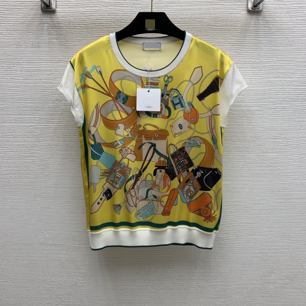 Milan Runway Women's T-Shirt 2021 O Neck Short Sleeve Print Designer Coats Brand Same Style T-Shirt 0512-11, White
Milan Runway Women's T-Shirt 2021 O Neck Short Sleeve Print Designer Coats Brand Same Style T-Shirt 0512-11, White