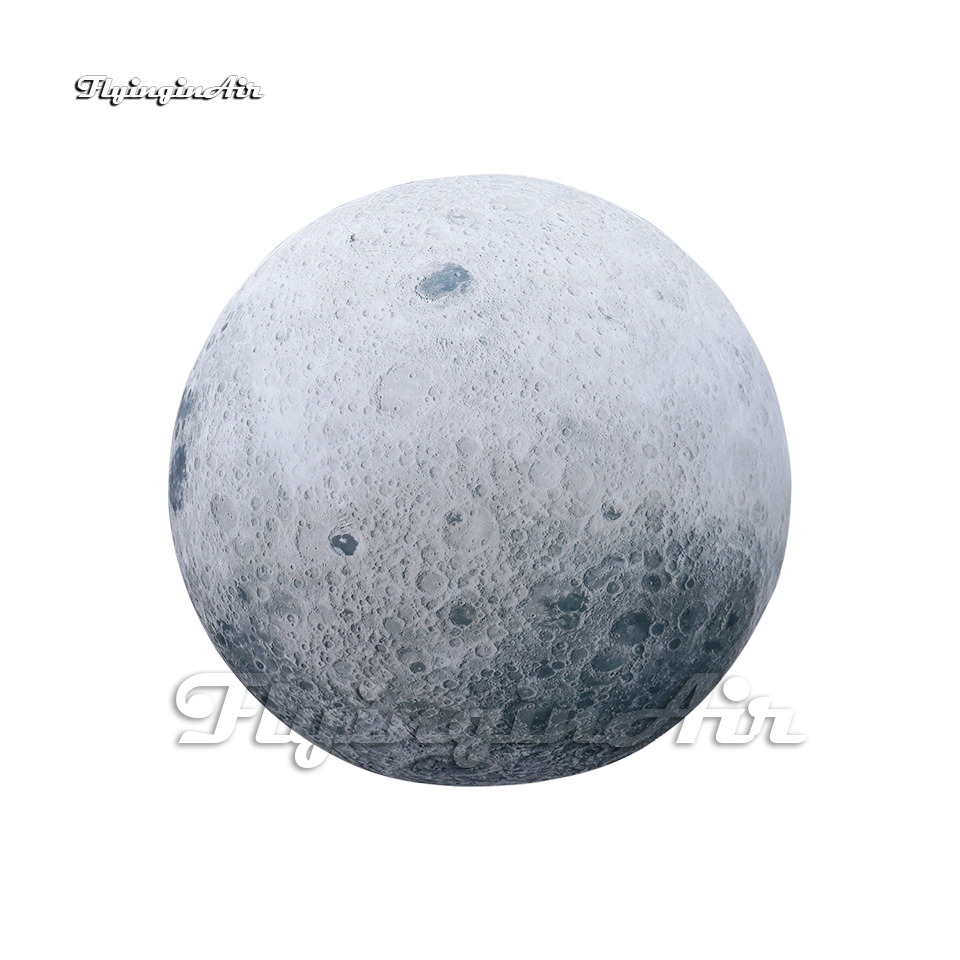 Outdoor Carnival Party Night Decorative Lighting Inflatable Planet Personalized Air Blown Super Moon Balloon For Concert And Wedding Decoration