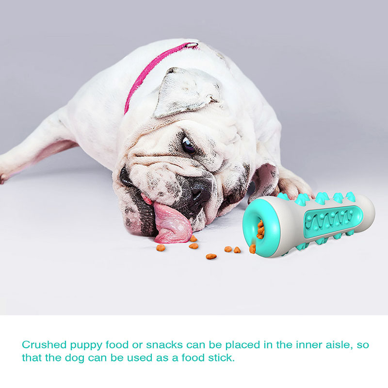Multifunction Pet Dog Molar Bite Toy Tooth Cleaner Bone Dog Chew Cleaning Toothbrush Toys Bite Resistant Treat Dispenser
