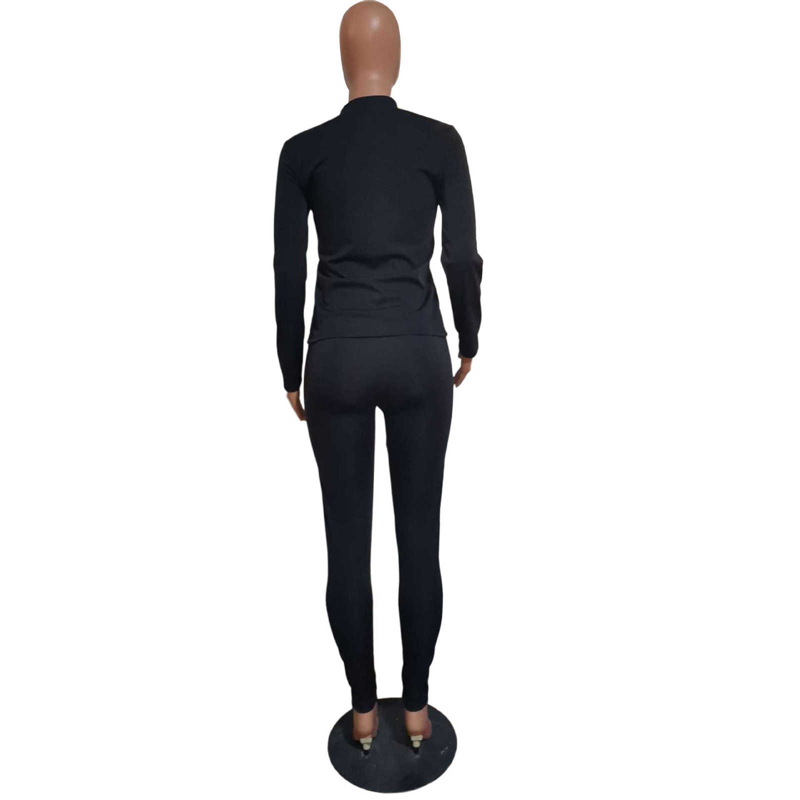 CM.YAYA Streetwear No Cap Sweatsuit Women's Set Track Hooded Jacket Legging Pants Active Tracksuit Two Piece Fitness Outfit 210930