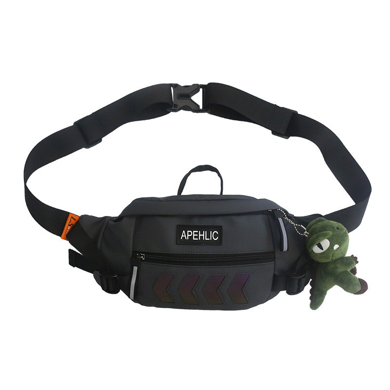 hbp chest bags mens sports messenger backpack reflective shoulder bag hip hop personality street student waist bag