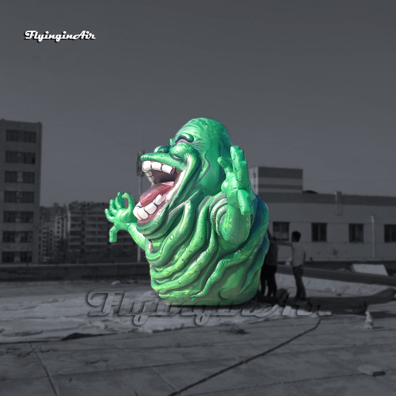 Scary Large Inflatable Slimer Ghostbusters Ghost Character Balloon Air Blow Up Green Monster For Halloween Decorations