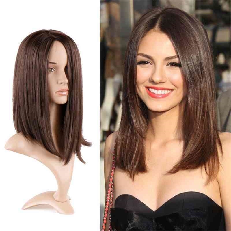 fiber chemical female long mechanism Wig Brown split straight clavicular hair wig set, Ombre color
fiber chemical female long mechanism Wig Brown split straight clavicular hair wig set, Ombre color
