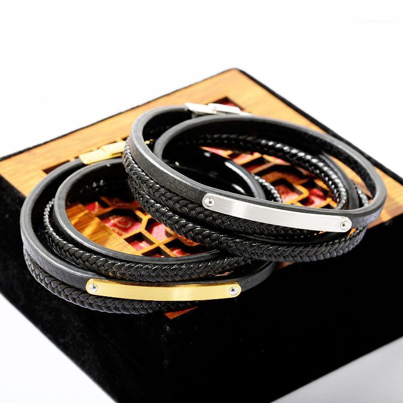 Vintage Multilayer Braided Titanium Leather Bracelet Black Rope Men's Hand Ornaments Bangle
Vintage Multilayer Braided Titanium Leather Bracelet Black Rope Men's Hand Ornaments Bangle