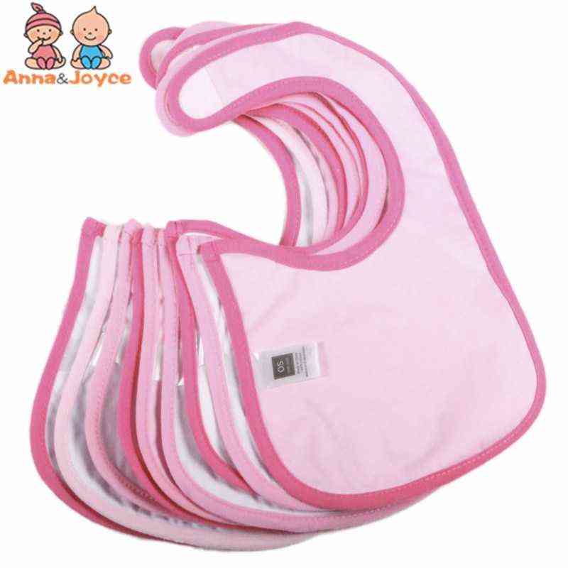 30Pc/Lot Girls Cute Cartoon Toddler Baby Waterproof Saliva Towels Choosed Cotton Bibs Gifts 0-3 YEARS 211117