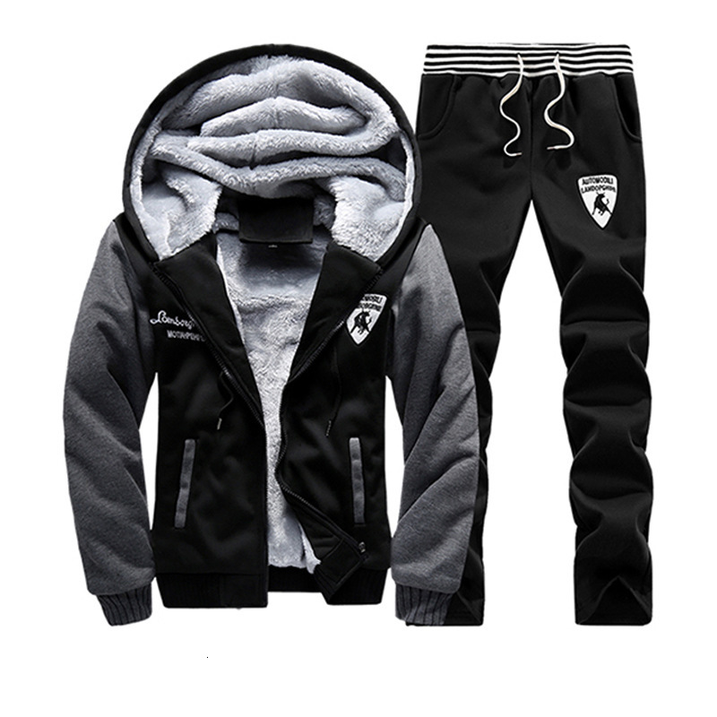 men's tracksuits casaco de inverno masculino com capuz casaco treino quente jaqueta esportiva cordão camisolas duas peças plus size rou, Gray
men's tracksuits casaco de inverno masculino com capuz casaco treino quente jaqueta esportiva cordão camisolas duas peças plus size rou, Gray