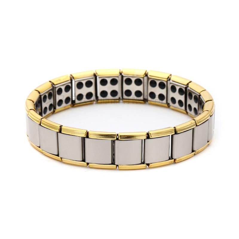 Link, Chain Twisted Stainless Steel Magnetic Bracelet For Women Healing Bangle Balance Health Men Care Jewelry
