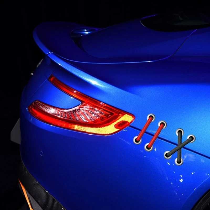 Car Sticker Shoelace Bumper Reflective Car Sticker Creative Body Trunk Decals Decoration Ebike Motorcycle Auto Decal Car