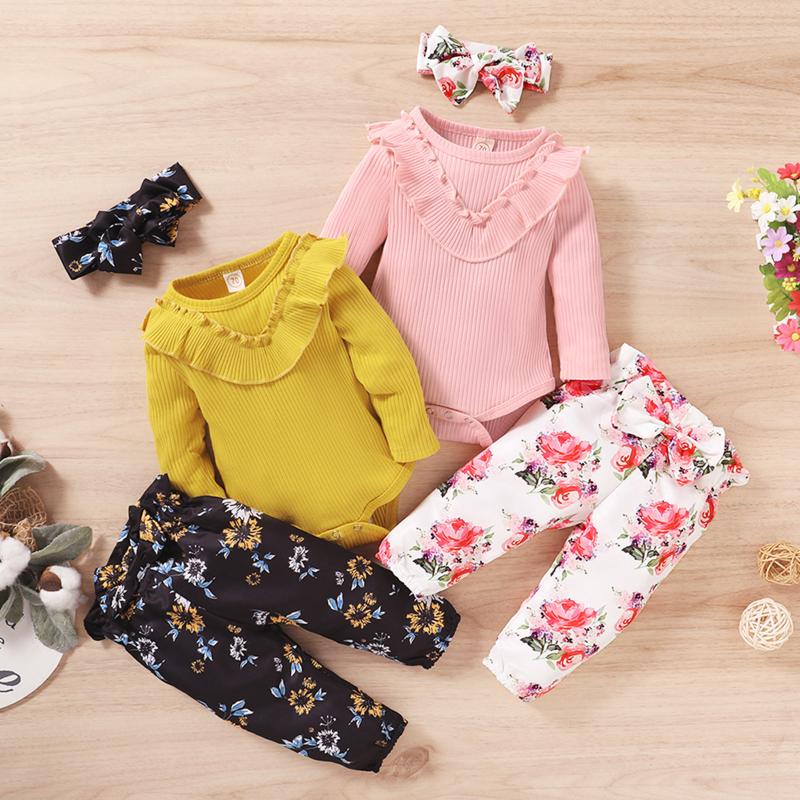 Clothing Sets Toddler Girls Set Infant Baby Ruffle Romper Bodysuit+Floral Print Pants Headbands Outfits Clothes Ropa Niña, White
Clothing Sets Toddler Girls Set Infant Baby Ruffle Romper Bodysuit+Floral Print Pants Headbands Outfits Clothes Ropa Niña, White