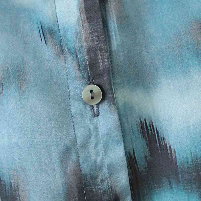 vintage women boho long shirts summer fashion ladies casual blouses autumn female green pattern shirt girls blouse 210430