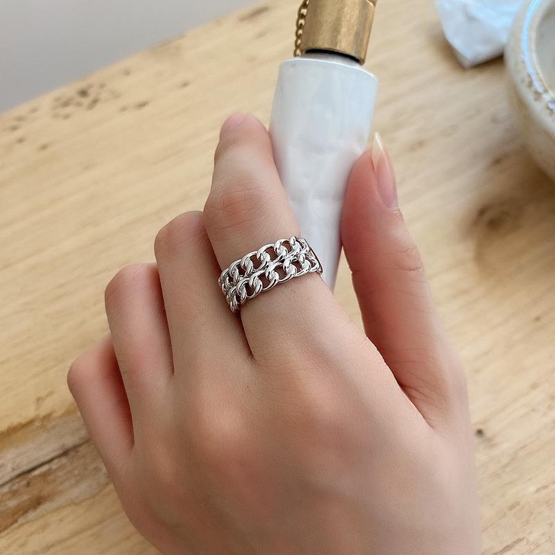Cluster Rings Leouerry 925 Sterling Silver Double Layer Weave Chain Elegant Minimalist Design Finger For Women Jewelry
Cluster Rings Leouerry 925 Sterling Silver Double Layer Weave Chain Elegant Minimalist Design Finger For Women Jewelry