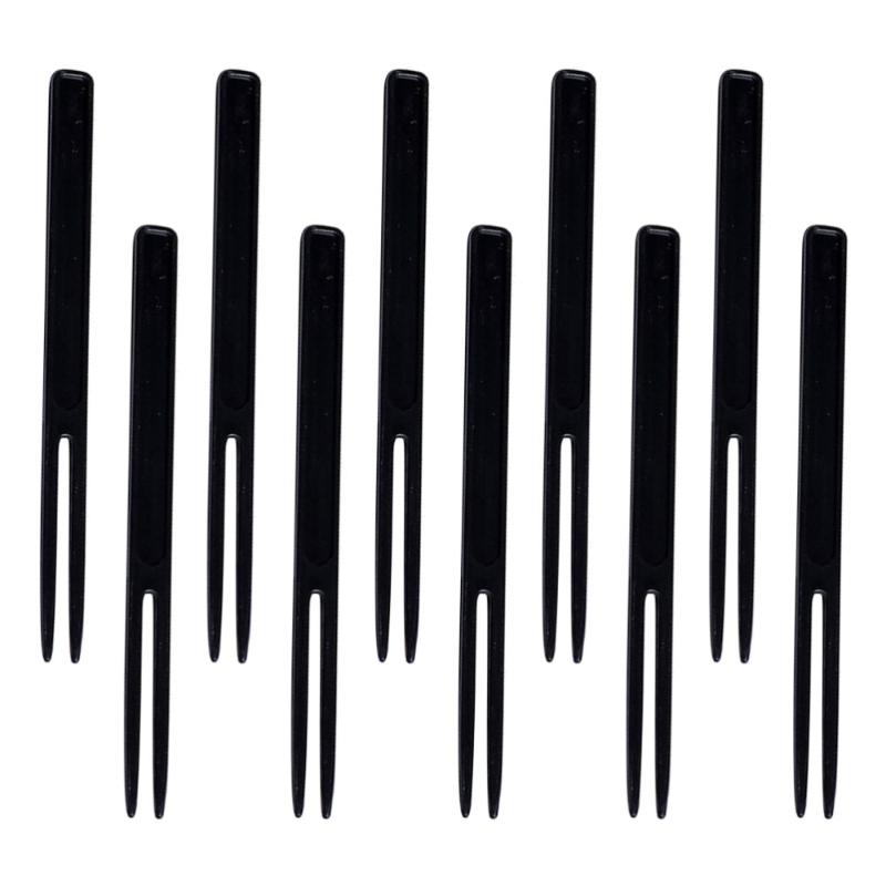 200pcs Disposable Fruit Picks Two Tooth Cake Forks Party Supplies For Wedding Birthday (Black) Flatware
200pcs Disposable Fruit Picks Two Tooth Cake Forks Party Supplies For Wedding Birthday (Black) Flatware
