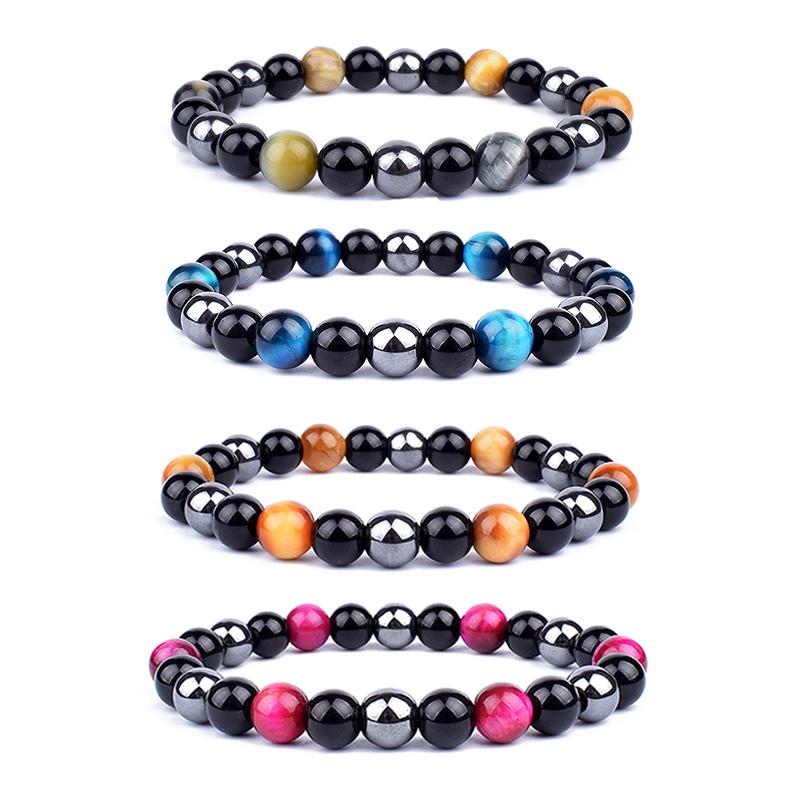 Beaded, Strands Natural Obsidian Hematite Tiger Eye Bead Bracelets Men For Magnetic Health Protection Women Soul Jewelry Gift Pulsera Hombre
Beaded, Strands Natural Obsidian Hematite Tiger Eye Bead Bracelets Men For Magnetic Health Protection Women Soul Jewelry Gift Pulsera Hombre