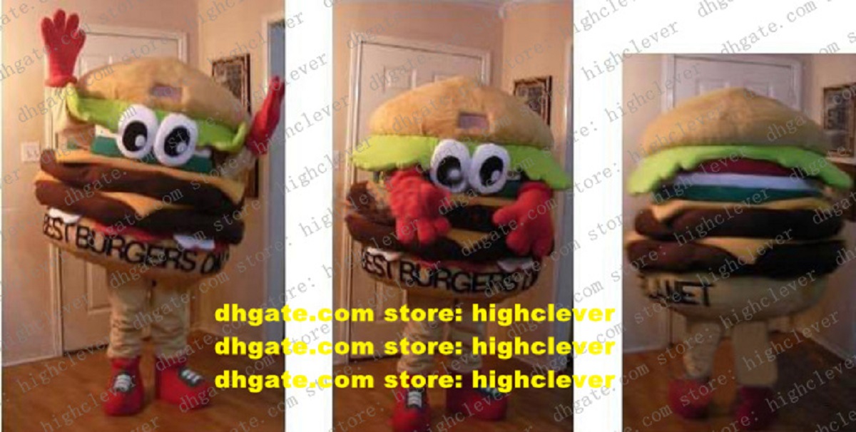 Cute Brown Hamburger Bests Burgers On The Planet Mascot Costume HAM Burger Bun Panettone Bread With Red Hands No.586 Free Ship, Red;yellow
Cute Brown Hamburger Bests Burgers On The Planet Mascot Costume HAM Burger Bun Panettone Bread With Red Hands No.586 Free Ship, Red;yellow