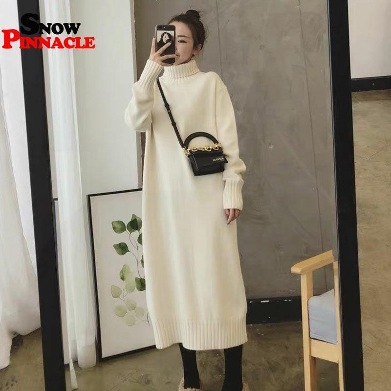 Women's long sweater Casual Solid knitted loose pullovers thick turtleneck for Winter female 210524, Black
Women's long sweater Casual Solid knitted loose pullovers thick turtleneck for Winter female 210524, Black