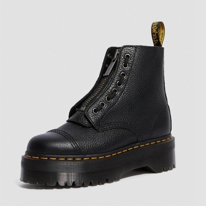 Top Brand Women Genuine Leather Boots Martens Chunky Motorcycle for Fashion Round Toe Combat Ladies Shoes 41, Black
Top Brand Women Genuine Leather Boots Martens Chunky Motorcycle for Fashion Round Toe Combat Ladies Shoes 41, Black