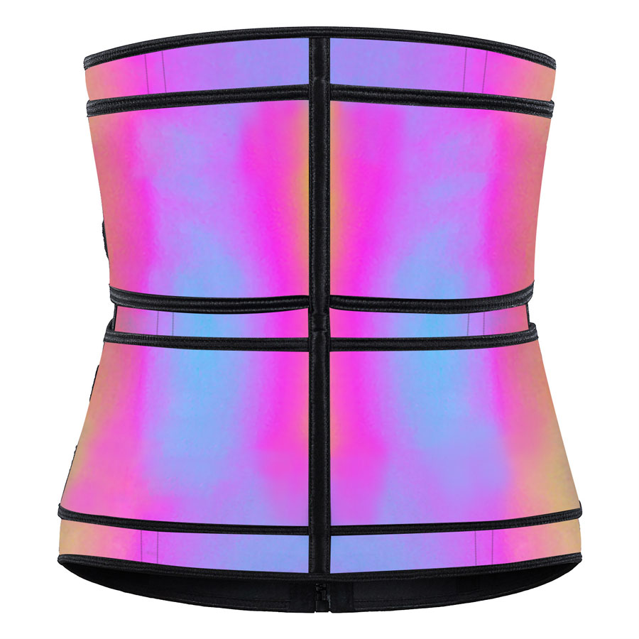 New Arrival Laser Waist Trainer Latex Fabric Abdomen Tummy Shapewear With 9 Steelbones Strong Sculpting Slimming Body Shapers Sauna Sweat Belts