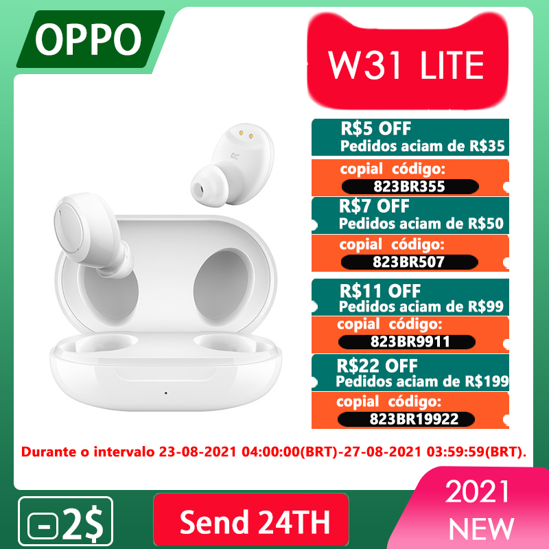 Official OPPO Enco W31 Lite W11 Wireless Earphone TWS Bluetooth 5.0 Earphone Bass IP55 Water Resistance For Reno 4 Pro 3
Official OPPO Enco W31 Lite W11 Wireless Earphone TWS Bluetooth 5.0 Earphone Bass IP55 Water Resistance For Reno 4 Pro 3