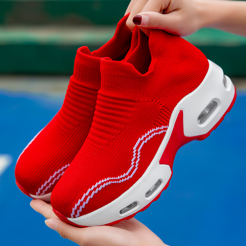 Women Comfortable Cushioning Sock Shoes Breathable Mesh Sports Sneakers Female Soft Light Walking Footwear Slip On Casual Shoes
Women Comfortable Cushioning Sock Shoes Breathable Mesh Sports Sneakers Female Soft Light Walking Footwear Slip On Casual Shoes