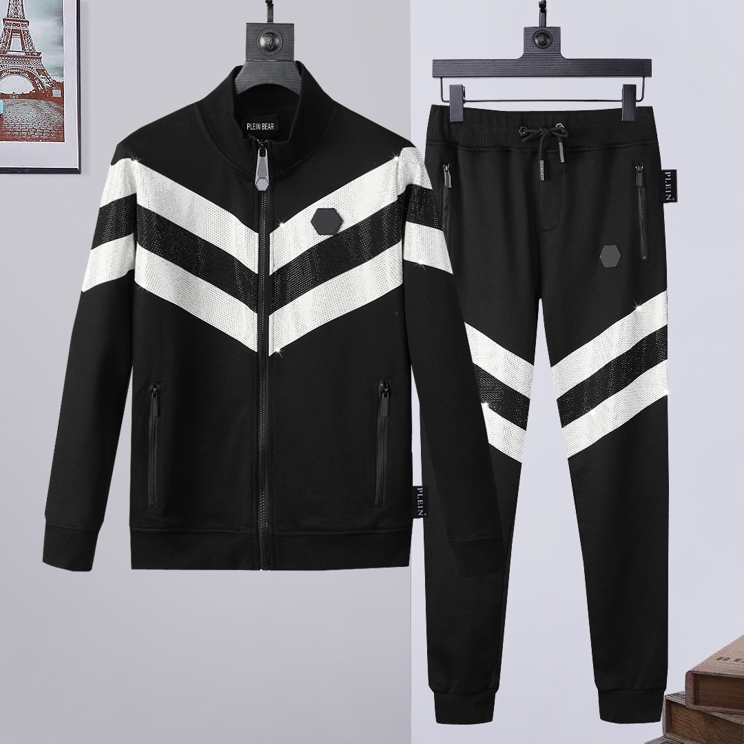 PLEIN BEAR Mens HOODIE JACKET TROUSERS CRYSTAL SKULL Tracksuit Men Hoodies Casual Tracksuits Jogger Jackets Pants Sets Sporting Suit 741820, Black
PLEIN BEAR Mens HOODIE JACKET TROUSERS CRYSTAL SKULL Tracksuit Men Hoodies Casual Tracksuits Jogger Jackets Pants Sets Sporting Suit 741820, Black
