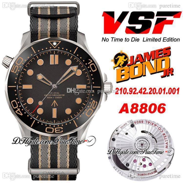 VSF V2 007 James Bond No Time to Die Cal A8806 Automatic Mens Watch Ceramic Bezel Titanium Case Black Dial Nato Strap 210.92.42.20.01.001 Super Edition Watches Puretime A1, Vs-007-ntt-a
VSF V2 007 James Bond No Time to Die Cal A8806 Automatic Mens Watch Ceramic Bezel Titanium Case Black Dial Nato Strap 210.92.42.20.01.001 Super Edition Watches Puretime A1, Vs-007-ntt-a