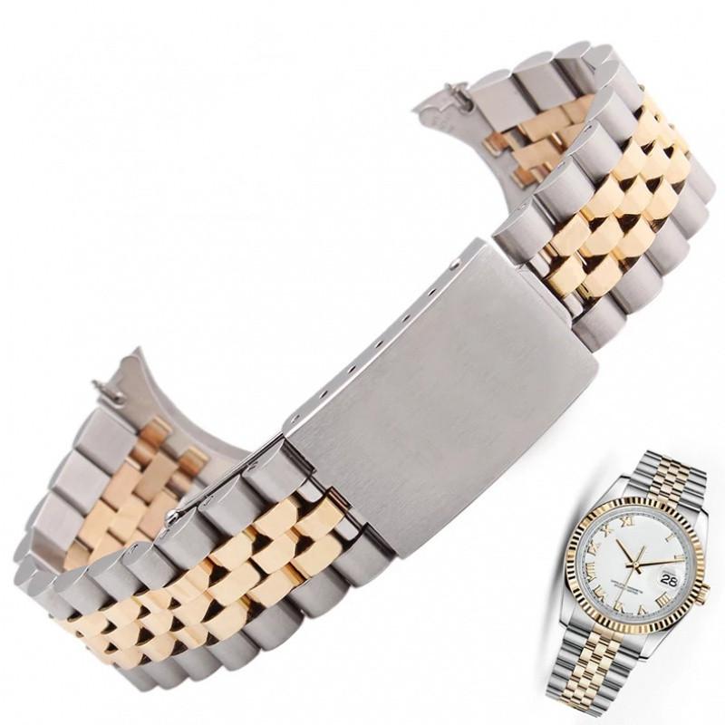 Watch Bands Accessories 18k Real Gold Steel Strap Male 20mm Waterproof For Luxury Series Solid Women Band
Watch Bands Accessories 18k Real Gold Steel Strap Male 20mm Waterproof For Luxury Series Solid Women Band