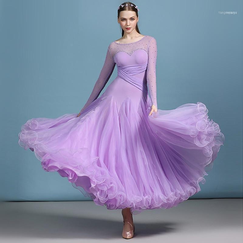 Stage Wear Ballroom Dresses Latin Rumba Modern Dance Costume Standard Dress Women Tango Viennese Waltz Dress1, Purple
Stage Wear Ballroom Dresses Latin Rumba Modern Dance Costume Standard Dress Women Tango Viennese Waltz Dress1, Purple
