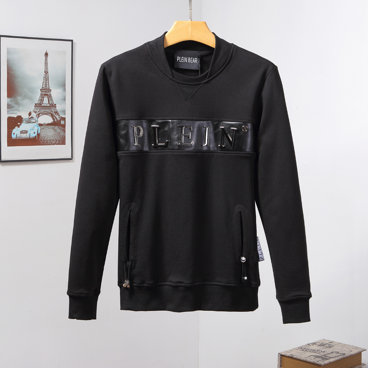 PLEIN BEAR Brand Warm Thick Sweatshirt Hip-Hop Loose Characteristic Personality Skull Pullover Rhinestone Luxury Men's Hoodie 81435, Black
PLEIN BEAR Brand Warm Thick Sweatshirt Hip-Hop Loose Characteristic Personality Skull Pullover Rhinestone Luxury Men's Hoodie 81435, Black