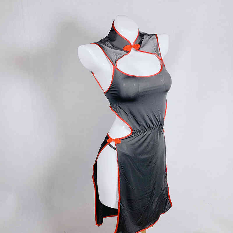 Womens Devil Cosplay Lingerie Lolita Vintage Vampire Costumes Sexy Backless Long Fancy Dress 210402