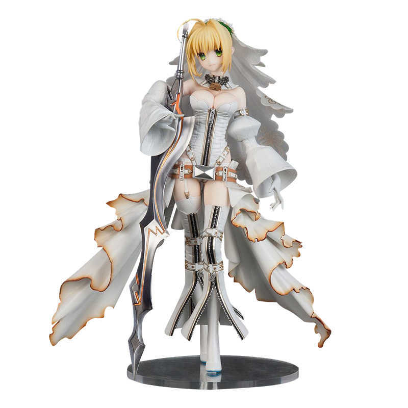 25CM Flare Fate/Grand Order Saber Nero Claudius Bride Anime Figure PVC Action Figure toy Modle Toys Sexy Girl Collectible Doll Q0722, No retail box
25CM Flare Fate/Grand Order Saber Nero Claudius Bride Anime Figure PVC Action Figure toy Modle Toys Sexy Girl Collectible Doll Q0722, No retail box