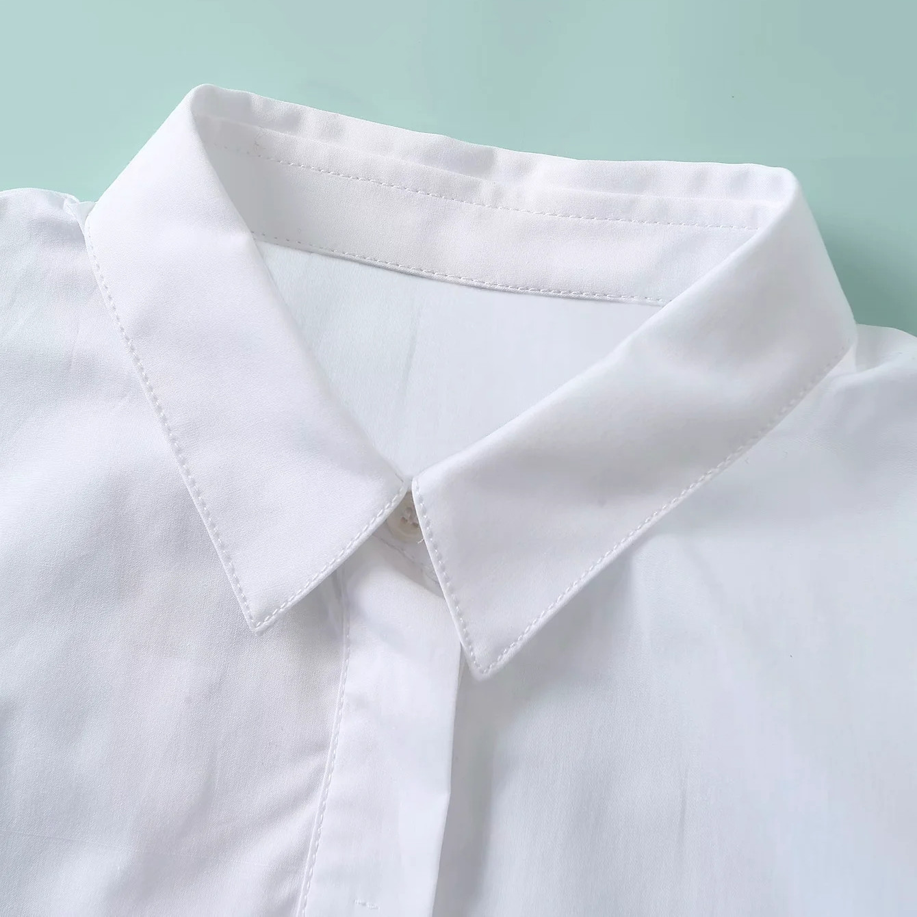 Casual Thin White Single Breasted Women Shirt Summer Long Sleeve Simple Female Blouse Chic Tops For Office Lady Outwear 210521