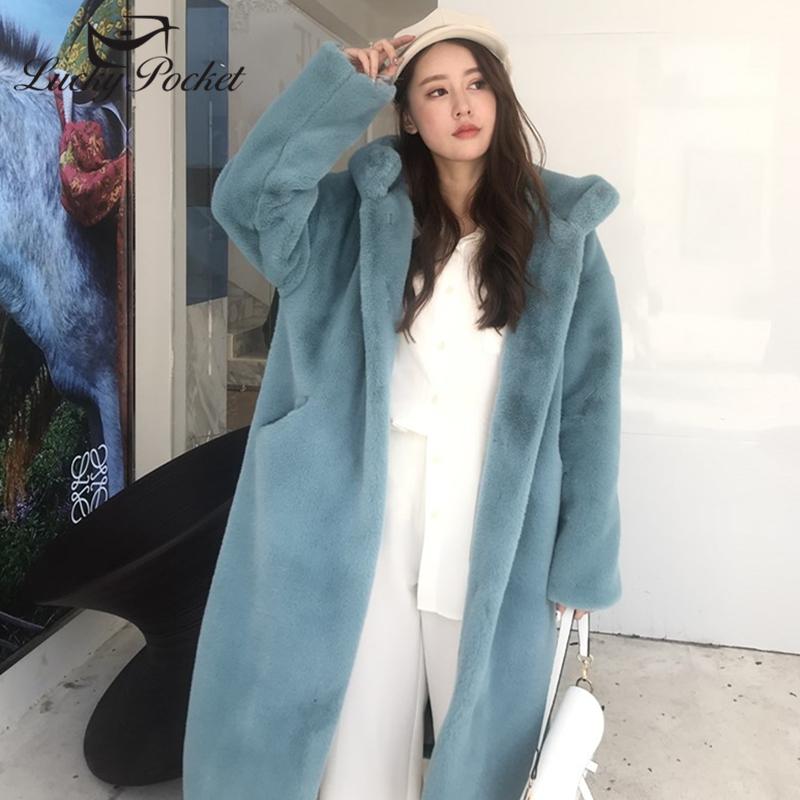 Women's Fur & Faux Women Winter Thick Mid-Length Solid Color Plush Coat Ladies Fashion Keep Warm Big Pocket With Cap Plus Size Blue ZY105, Black
Women's Fur & Faux Women Winter Thick Mid-Length Solid Color Plush Coat Ladies Fashion Keep Warm Big Pocket With Cap Plus Size Blue ZY105, Black