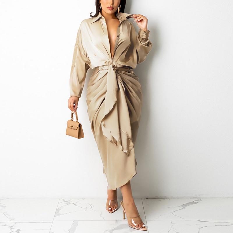 Casual Dresses 2022 Women Dress Sexy V Neck Lapel Pleated Long Sleeve Comfy High Quality Daily Fast In Stock, Black;gray
Casual Dresses 2022 Women Dress Sexy V Neck Lapel Pleated Long Sleeve Comfy High Quality Daily Fast In Stock, Black;gray