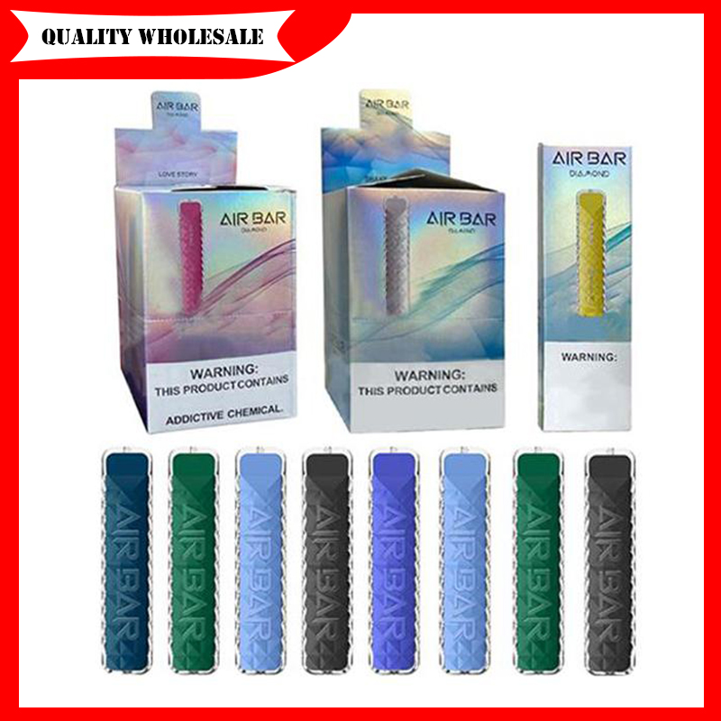 Air Bar Diamond Disposable E cigarettes 500 Puffs Vape Pen Device Kit Built-in 380mAh Battery 1.8ml Pre Filled Cartridge Vaporizer Vapor box
Air Bar Diamond Disposable E cigarettes 500 Puffs Vape Pen Device Kit Built-in 380mAh Battery 1.8ml Pre Filled Cartridge Vaporizer Vapor box