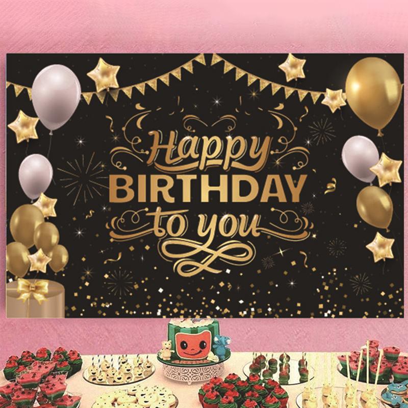 Party Decoration 1PCS Birthday Background Banner Golden Printing Letter Year Creative
Party Decoration 1PCS Birthday Background Banner Golden Printing Letter Year Creative
