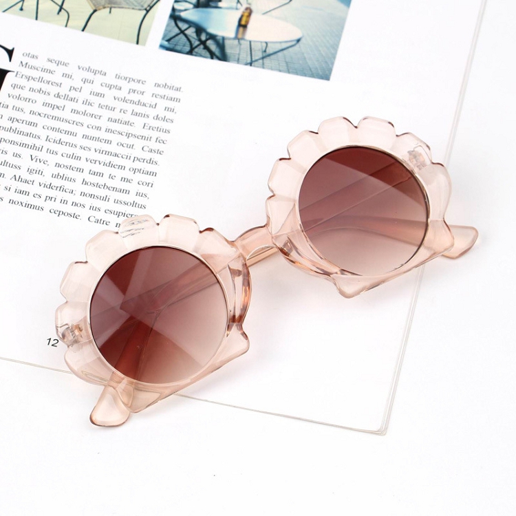 Conch shell shape sunglasses fashion girls boys beach kids sun glasses M3497