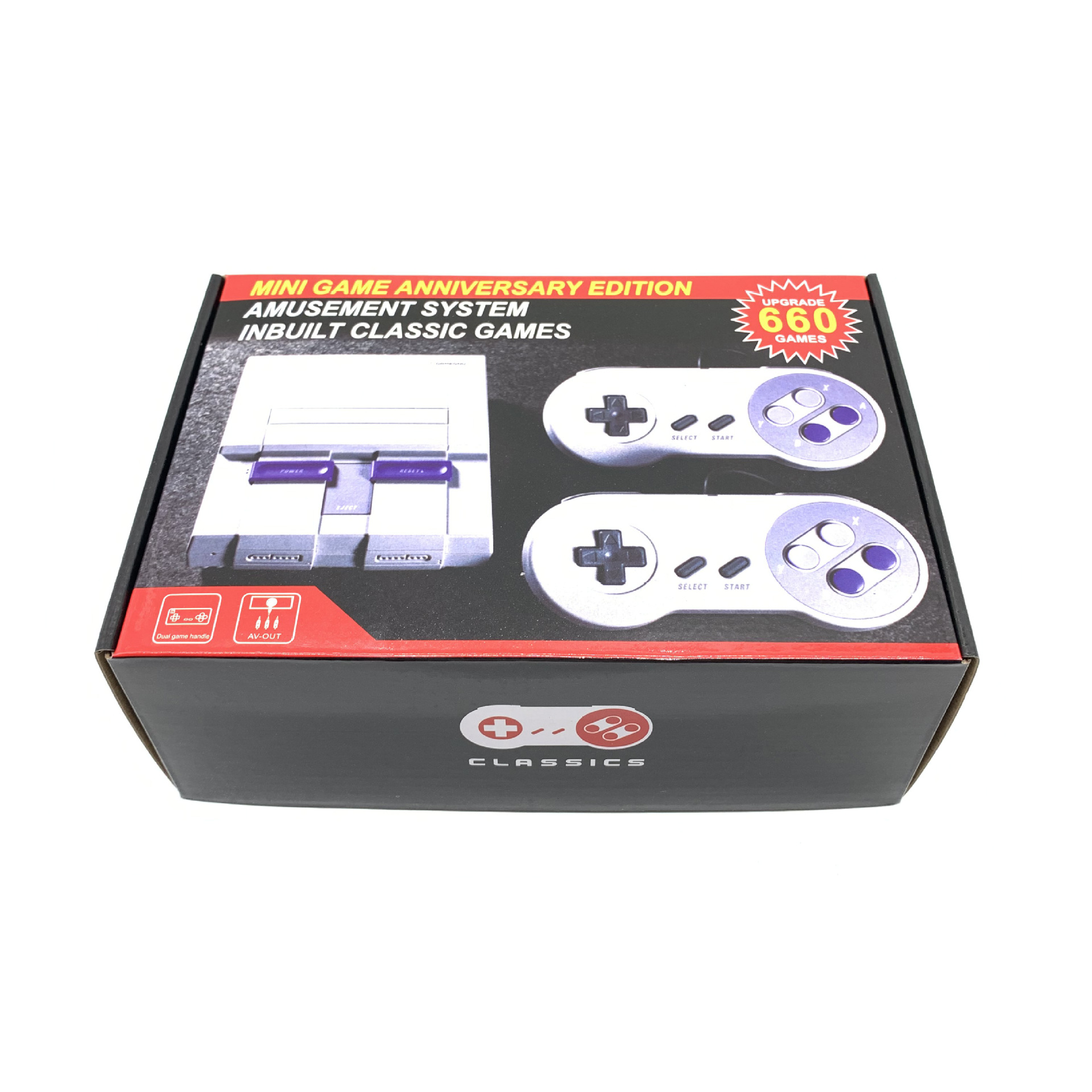 Nostalgic Host Mini TV 660WII Game Console Video Handheld For SNES Games Consoles With Double Gaming Controllers
Nostalgic Host Mini TV 660WII Game Console Video Handheld For SNES Games Consoles With Double Gaming Controllers