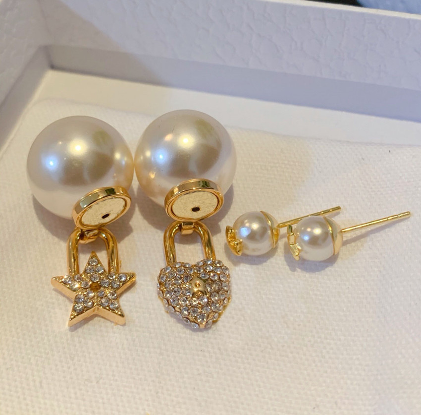 New Pearls earrings Women Luxury stud ladies brass gilded diamonds 925 silver needle anti allergy party exquisite gift counter studs with box
New Pearls earrings Women Luxury stud ladies brass gilded diamonds 925 silver needle anti allergy party exquisite gift counter studs with box