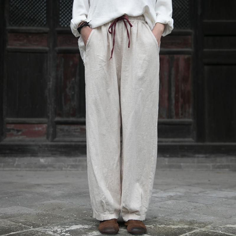 Johnature Autumn Winter Casual Elastic Waist Lace Up Straight Pants Simple Comfortable All-match Women Full Length Pant 210521, Beige
Johnature Autumn Winter Casual Elastic Waist Lace Up Straight Pants Simple Comfortable All-match Women Full Length Pant 210521, Beige