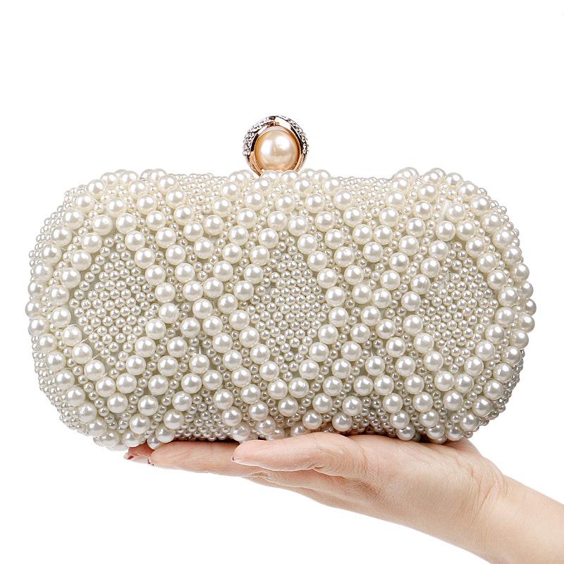 Evening Bags 2021 Luxury Handmade Wedding Clutch Handbag Pearl Bag Dress Dinner Small Purse Bridesmaid White, Beige
Evening Bags 2021 Luxury Handmade Wedding Clutch Handbag Pearl Bag Dress Dinner Small Purse Bridesmaid White, Beige